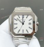 TW Factory Swiss Patek Philippe New 2024 Cubitus White Embossed Dial Steel Watch